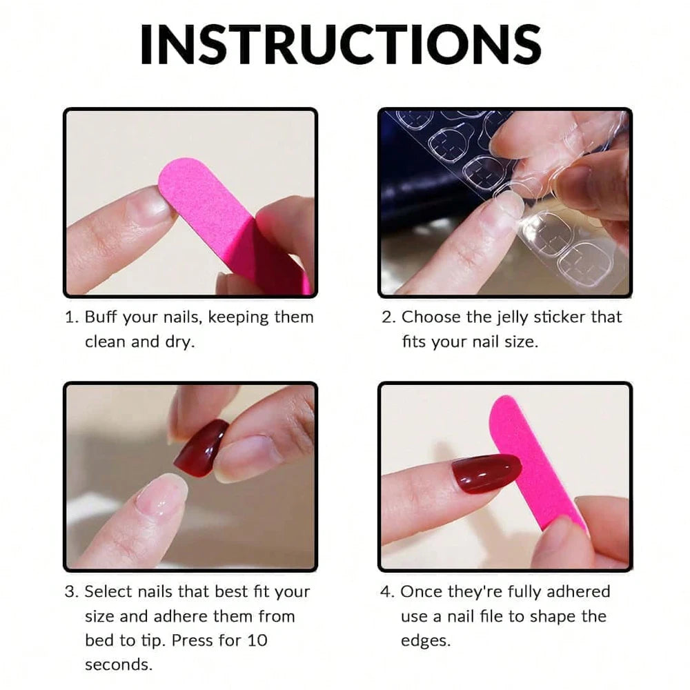 ARTAUG 24PCS Medium Press On