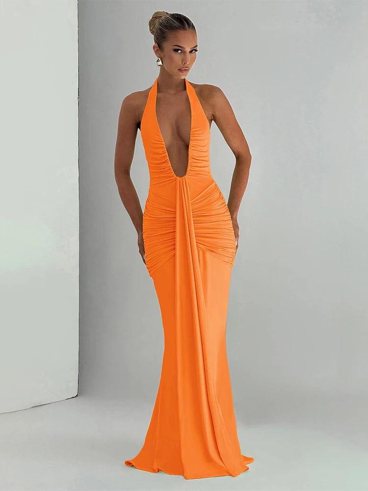 Puss Backless Tassel Dress