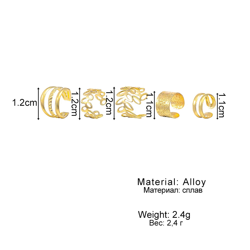 Vintage Gold Non-Piercing Ear Clips