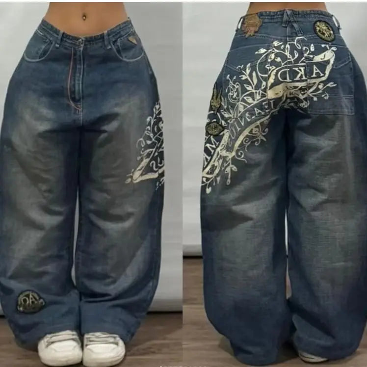 Y2K Stitching Fashion Jeans
