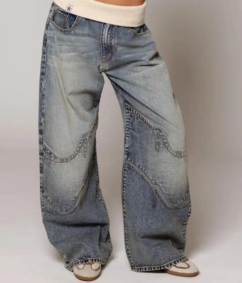 Y2K Stitching Fashion Jeans