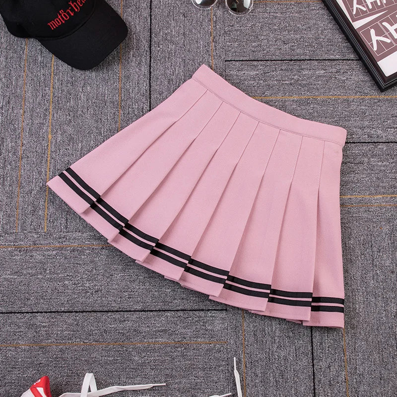 High Waist Women's Pleated Skirts