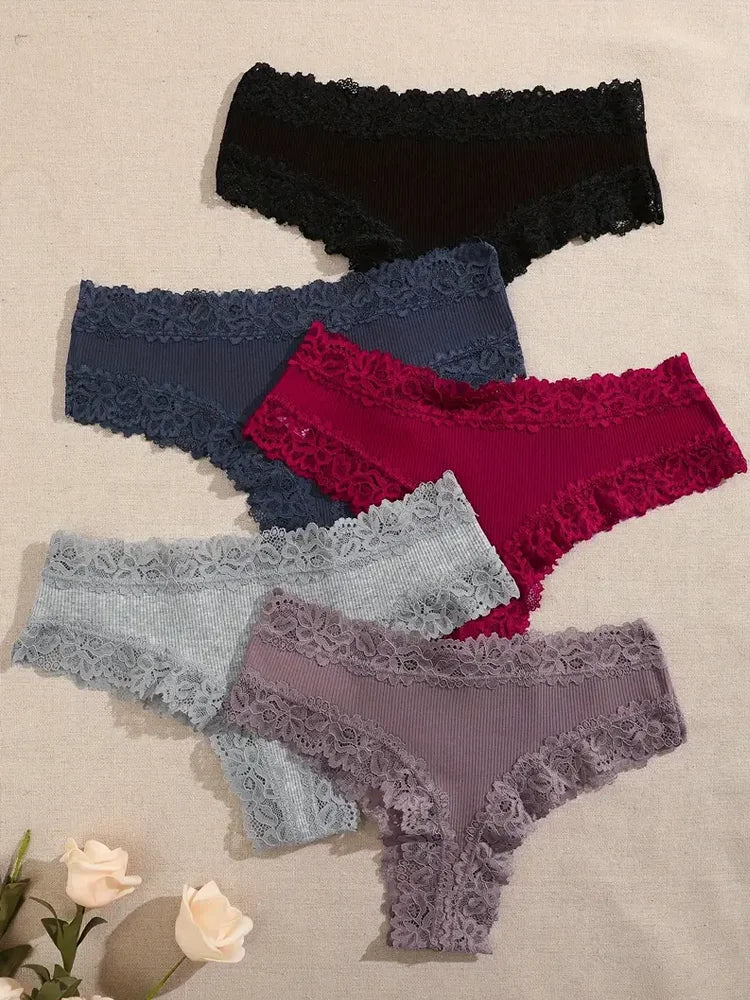 5Pcs/set Women Cotton Panties
