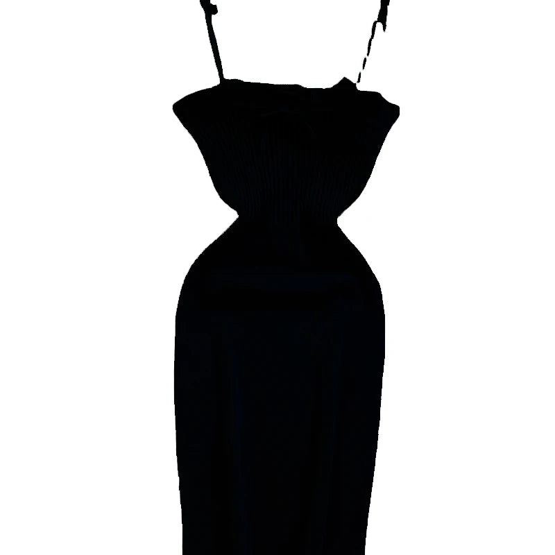 Ribbed Lace Up Dress