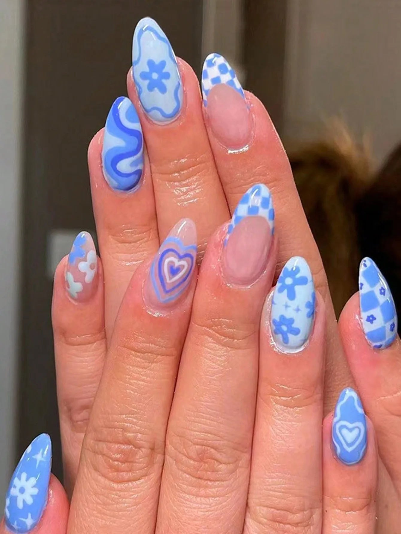 ARTAUG 24PCS Stiletto Press ons