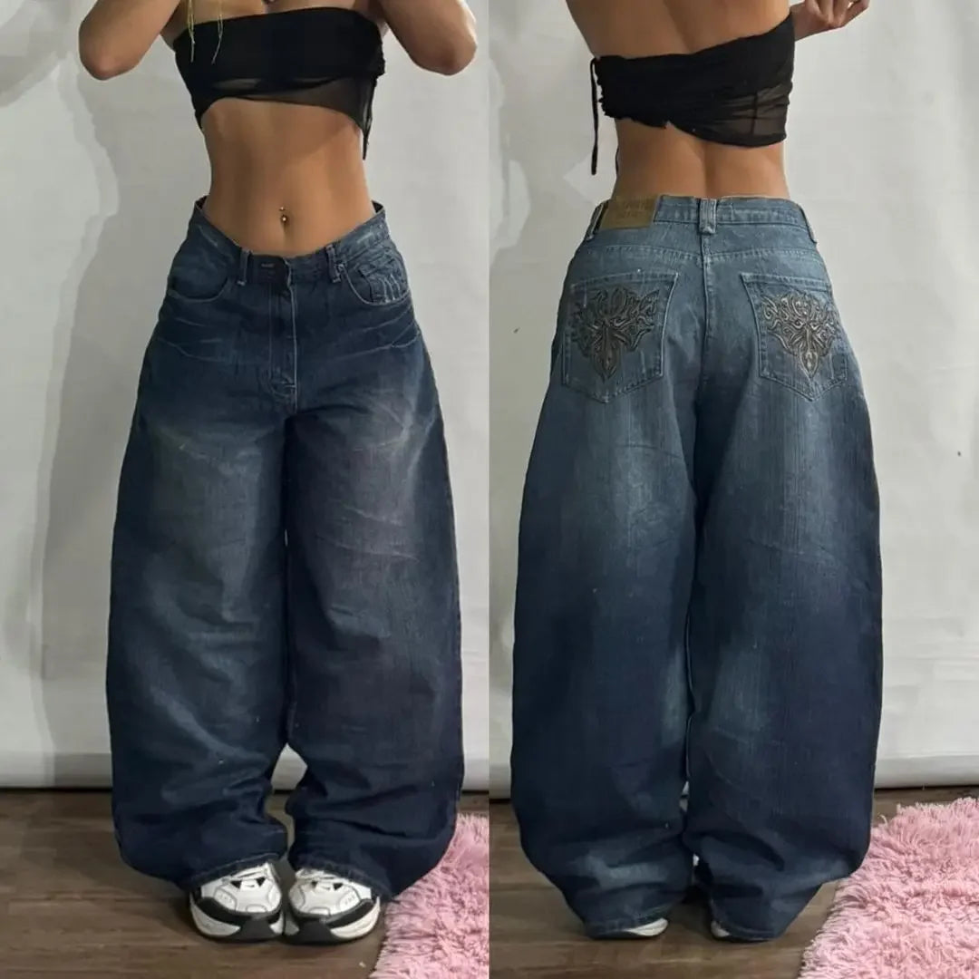 Y2K Stitching Fashion Jeans
