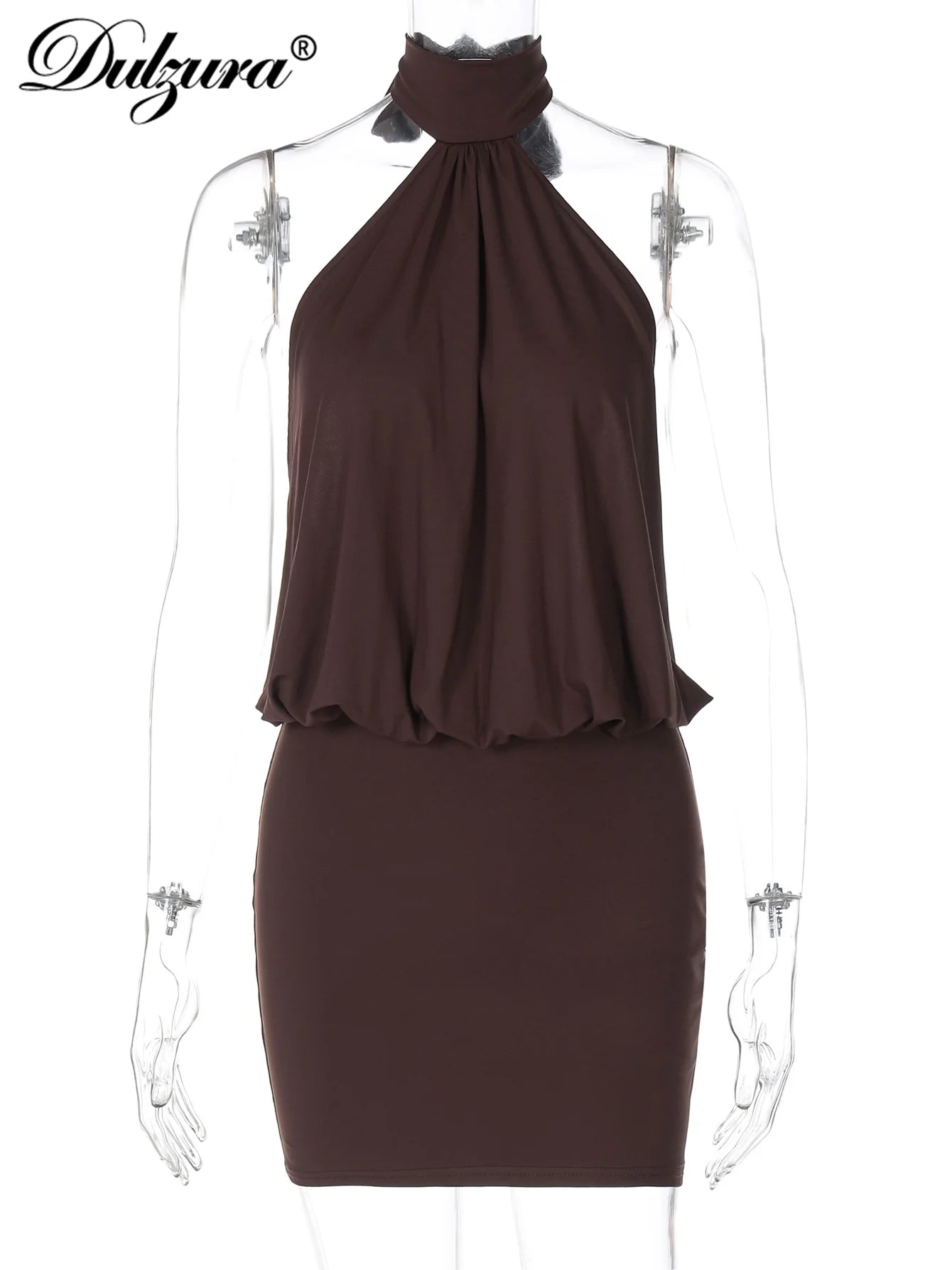 Dulzura Halter Bodycon Mini Dress