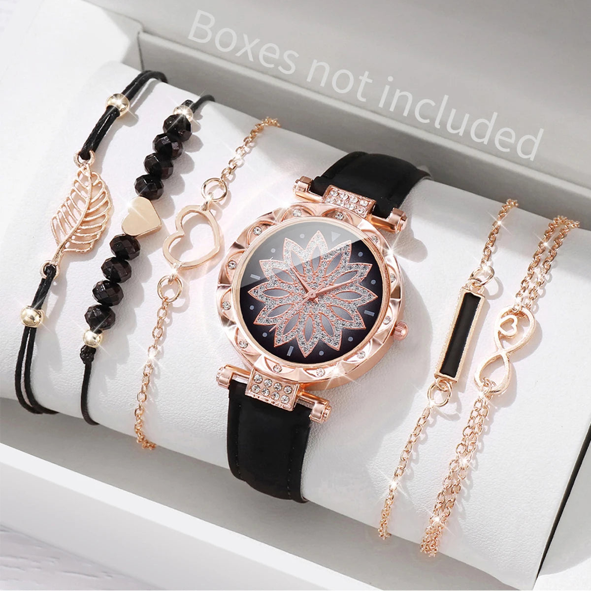 6PCS/Set Heart Dial Watch