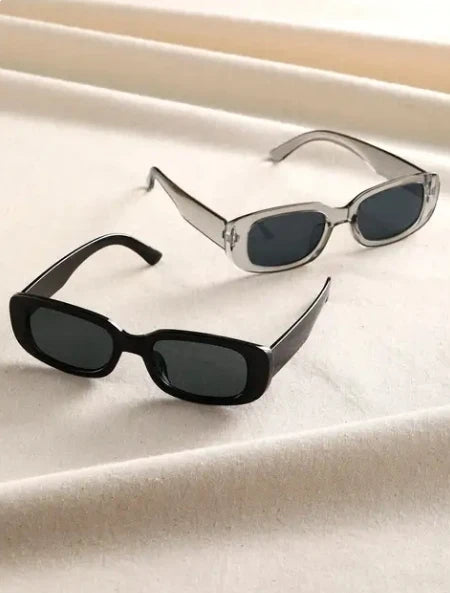 2pcs/set Rectangle Frame Sunglasses