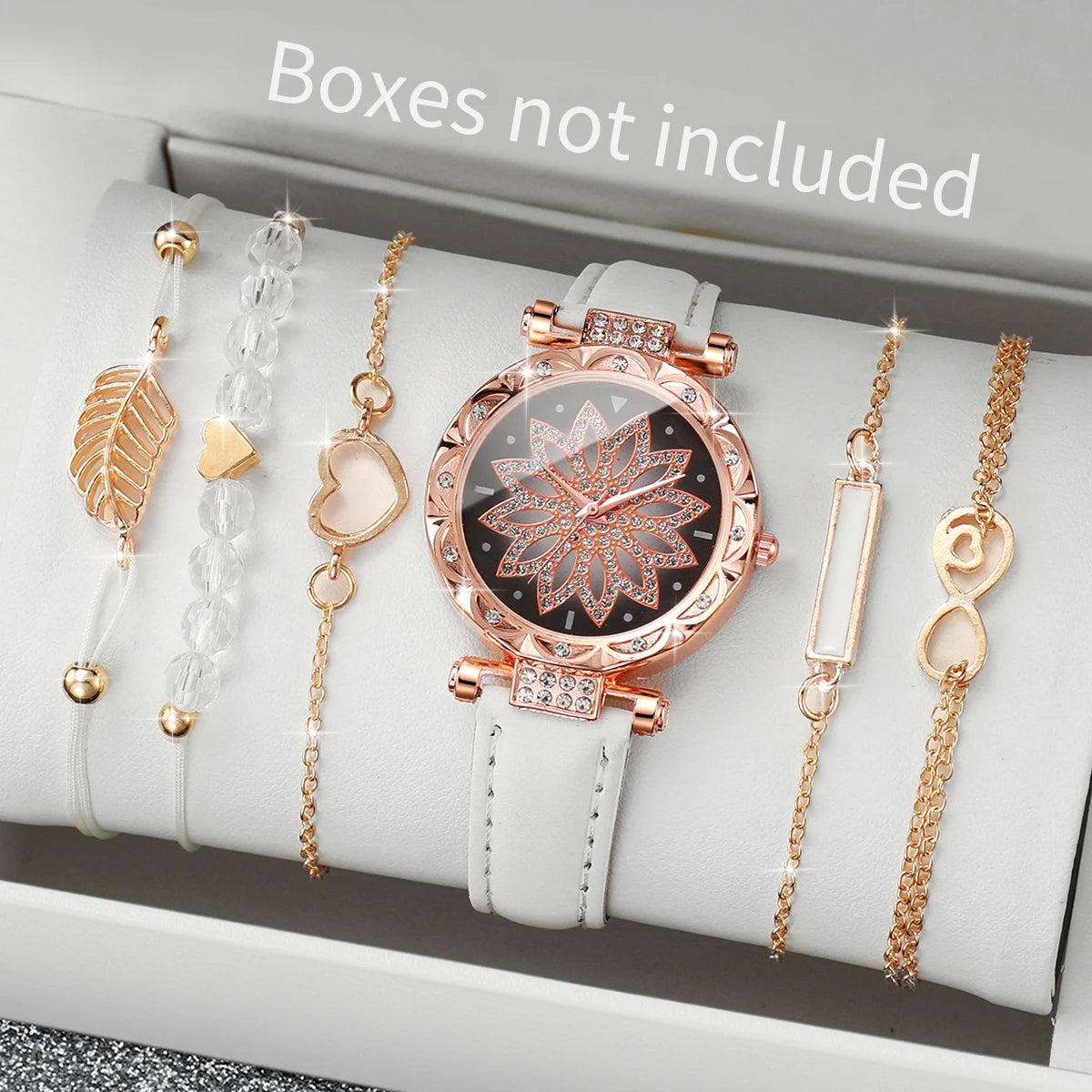 6PCS/Set Heart Dial Watch