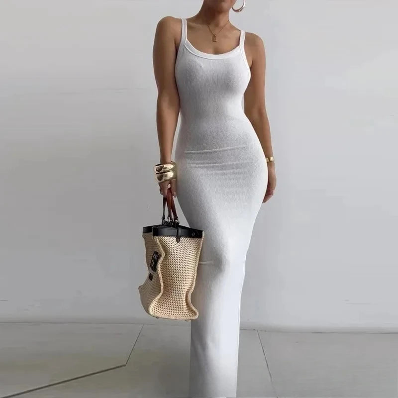 Strap Bodycon Maxi Dress