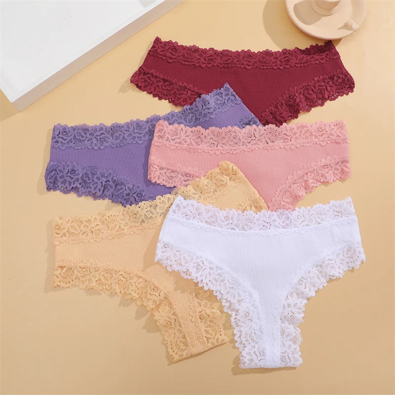 5Pcs/set Women Cotton Panties