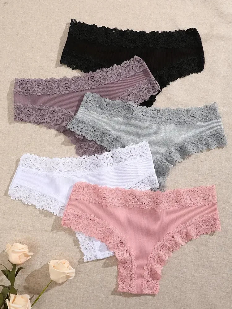5Pcs/set Women Cotton Panties