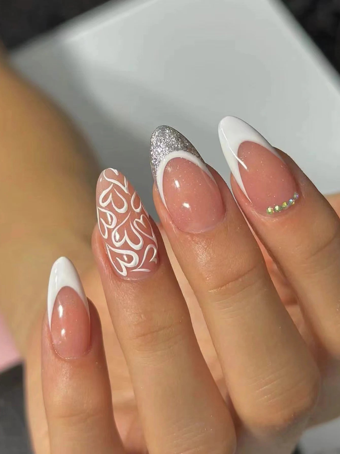 ARTAUG 24PCS Stiletto Press ons