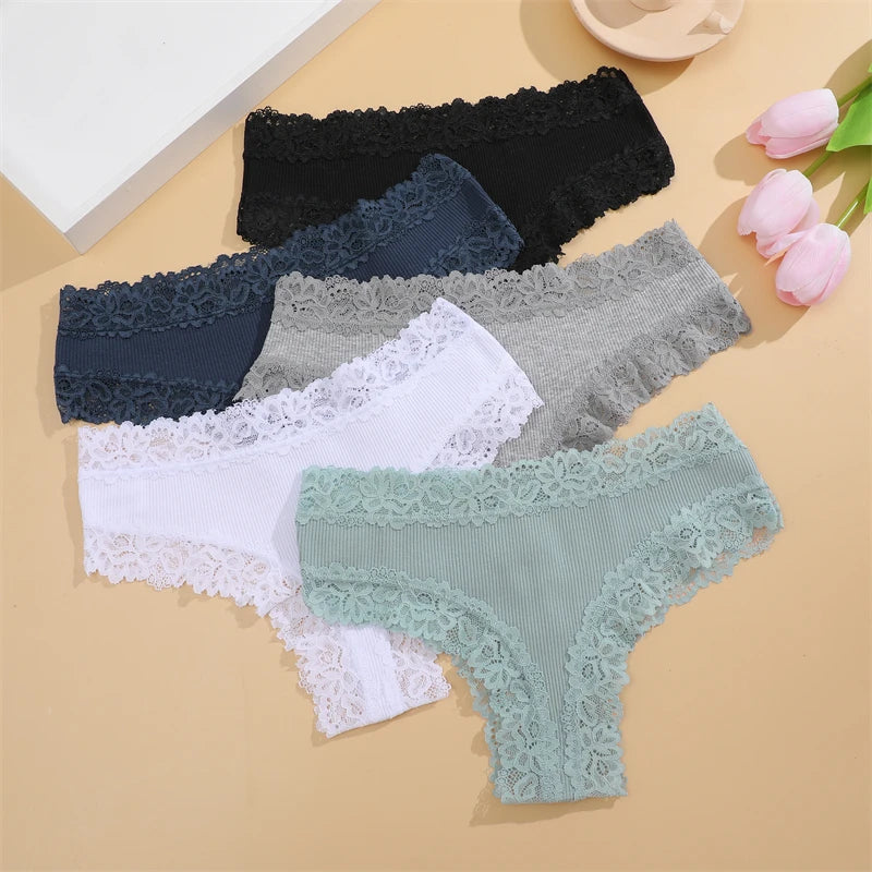 5Pcs/set Women Cotton Panties