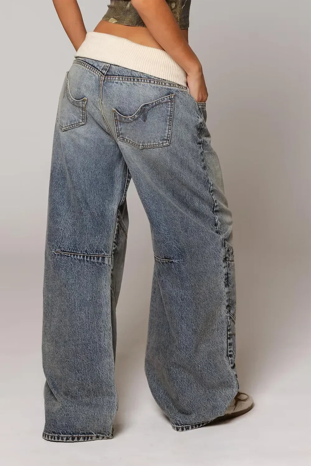 Y2K Stitching Fashion Jeans