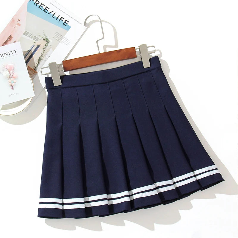 High Waist Women's Pleated Skirts