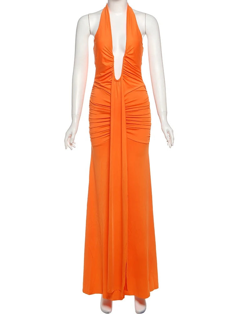 Puss Backless Tassel Dress