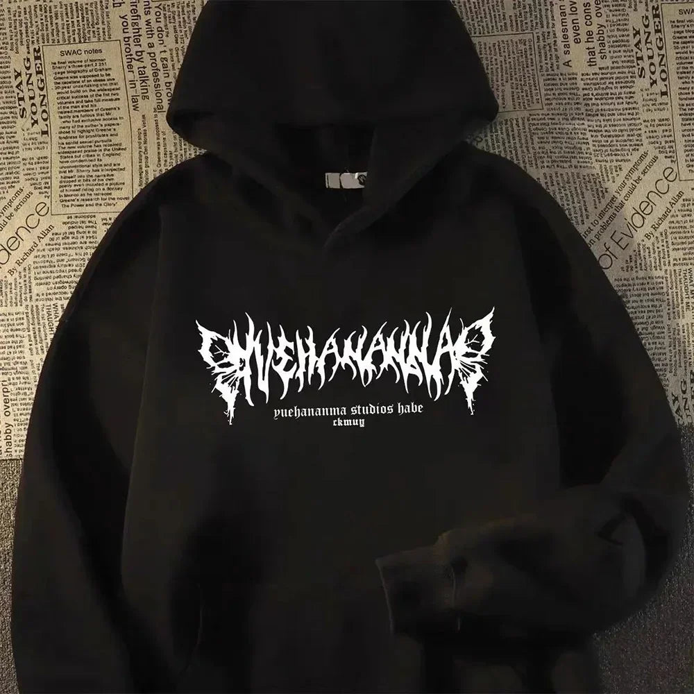 Graphic rose printed hoodie